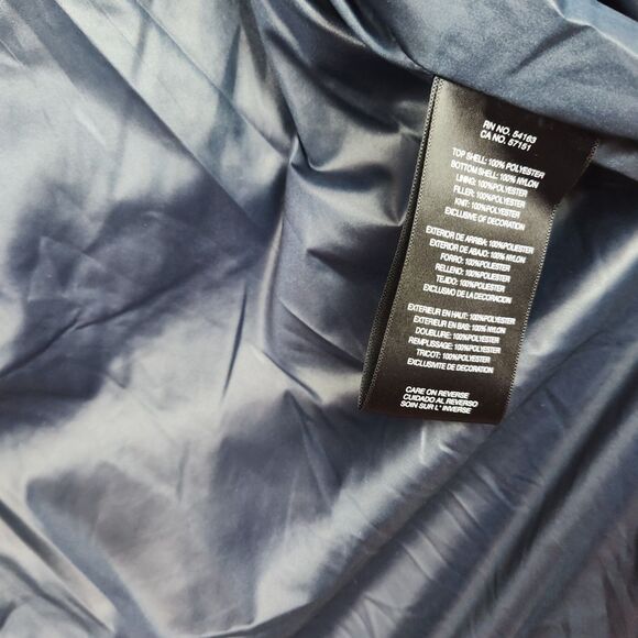 Tommy Hilfiger Puffer Coat Men's XL Navy Blue Full-Zip Hooded Insulated - Picture 12 of 13